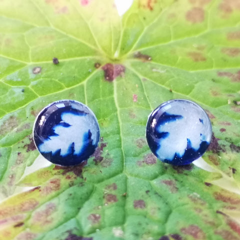 Fern - sterling silver earrings