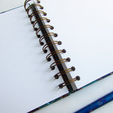 Original Monoprint Bound All Media A5 Notebook – 160gsm Seawhite Paper (50 Pages / 100 Sides) - frond