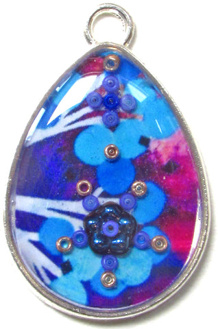 Cassiope - silver plated pendant and necklace