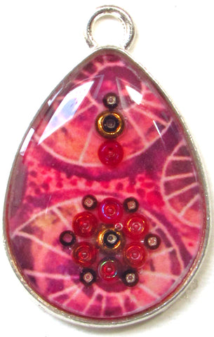 Glow - silver plated pendant and necklace