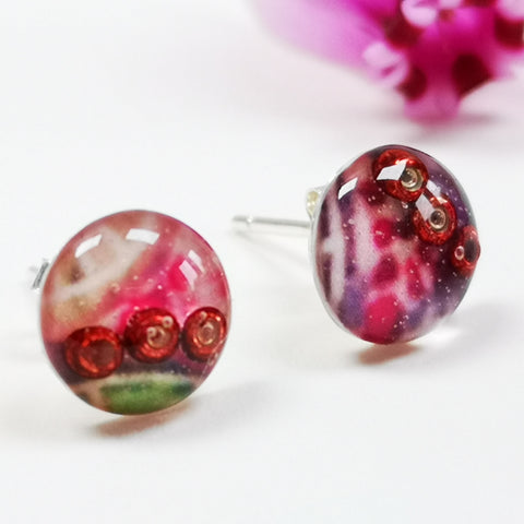 Rosa - sterling silver earrings