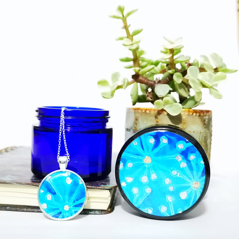 Burst Trinket Pot and Pendant Set