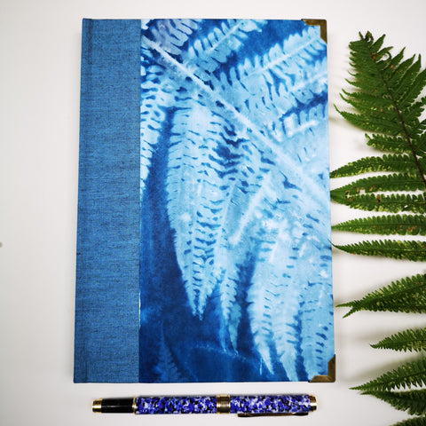 Handbound journal / notebook / diary - fern design