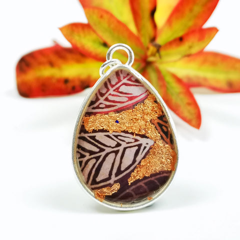 Burnish - teardrop pendant and necklace