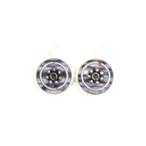 Throstle - silver plated earrings