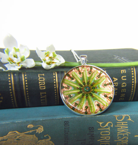 Botanic - silver plated pendant and necklace