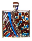 Currant - silver plated pendant and necklace
