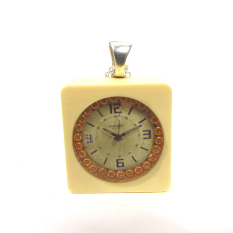 Time - Scrabble tile necklace