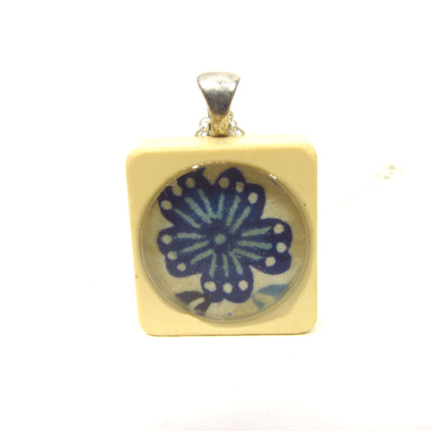 Forget-me-not - Scrabble tile necklace