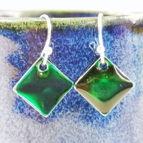 Bottle - inky drop earrings