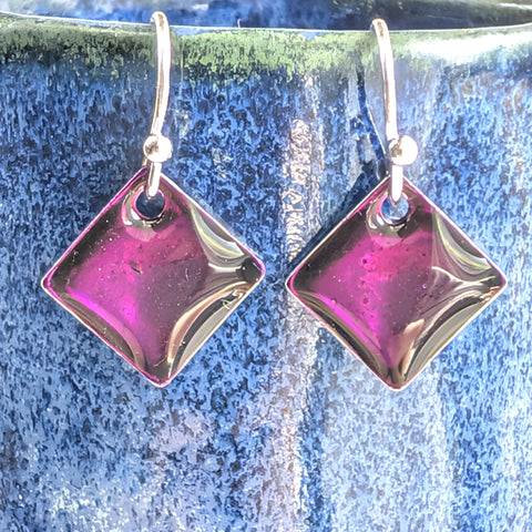 Boysenberry - inky drop earrings