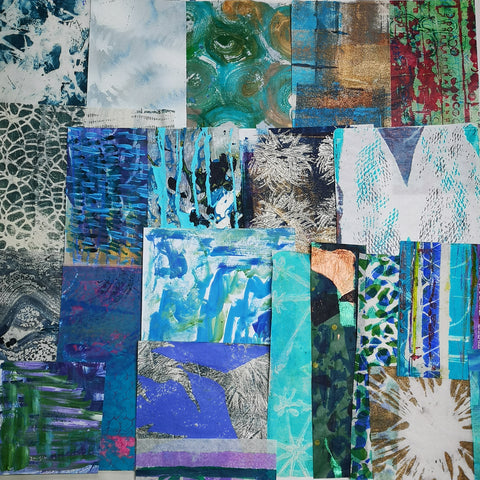 Abstract - Mixed Media Collage paper pack - great for craft projects