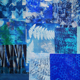 Blue - Mixed Media Collage paper pack - great for craft projects