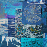 Blue 1 - Mixed Media Collage paper pack - great for craft projects