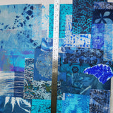 Blue 1 - Mixed Media Collage paper pack - great for craft projects