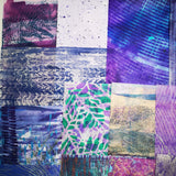 Purple - Mixed Media Collage paper pack - great for craft projects