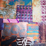 Warm colours - Mixed Media Collage paper pack - great for craft projects