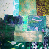 Green 1 - Mixed Media Collage paper pack - great for craft projects