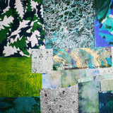 Green - Mixed Media Collage paper pack - great for craft projects