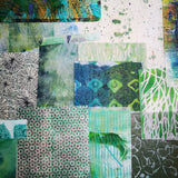 Green - Mixed Media Collage paper pack - great for craft projects