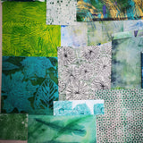 Green - Mixed Media Collage paper pack - great for craft projects