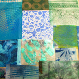 Green/ Blue- Mixed Media Collage paper pack - great for craft projects