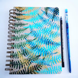 Original Monoprint Bound All Media A5 Notebook – 160gsm Seawhite Paper (50 Pages / 100 Sides) - Undergrowth