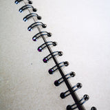 Original Monoprint Bound All Media A5 Notebook – 88gsm Seawhite Kraft Paper (50 Pages / 100 Sides) - Mystic