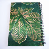 Original Monoprint Bound All Media A5 Notebook – 88gsm Seawhite Kraft Paper (50 Pages / 100 Sides) - Leaves