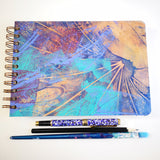 Original Monoprint Bound All Media A5 Notebook – 160gsm Seawhite Paper (50 Pages / 100 Sides) - Beam