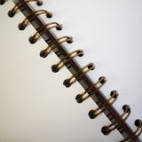 Original Monoprint Bound All Media A5 Notebook – 160gsm Seawhite Paper (50 Pages / 100 Sides) - Fronds