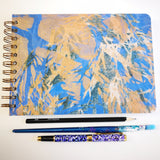 Original Monoprint Bound All Media A5 Notebook – 160gsm Seawhite Paper (50 Pages / 100 Sides) - Thicket