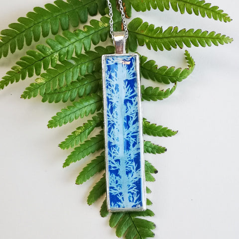 Flurry - silver plated pendant and necklace