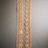 Lacy open braid for gel plate texture making