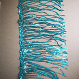 Long tassel sequin braid for gel plate texture making