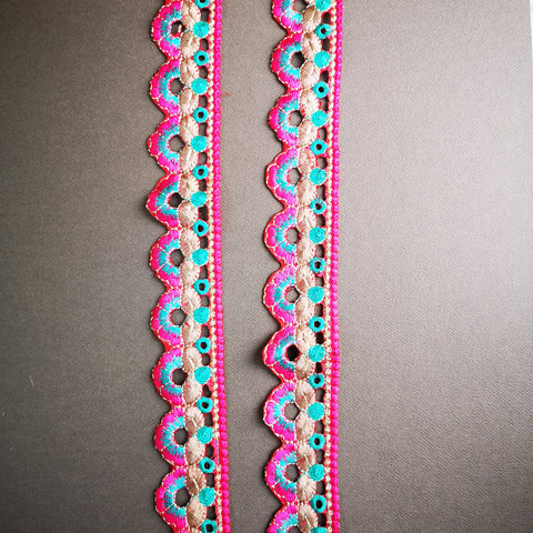 Floral braid for gel plate texture making