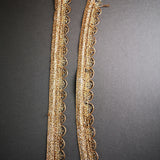 Wavy gold edging for gel plate texture making