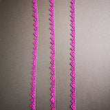 Triangle lace edging for gel plate texture making