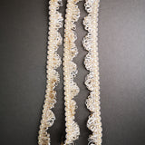 Wavy braid edging for gel plate texture making