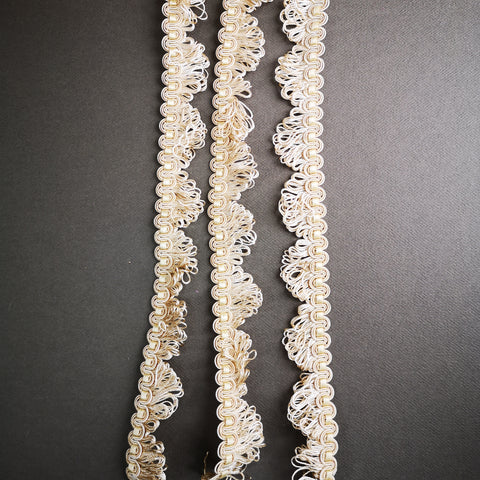 Wavy braid edging for gel plate texture making