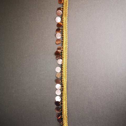 Spangly edging for gel plate texture making