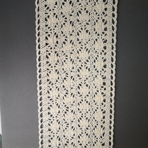 Large thick lace piece for gel plate texture making