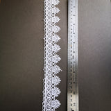 Sprig lace braid edging for gel plate texture making