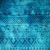 Trellis lace braid edging for gel plate texture making