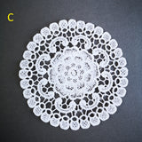 Medium sewn doily for gel plate texture making approx 15cm wide
