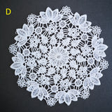 Medium sewn doily for gel plate texture making approx 15cm wide