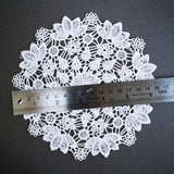 Medium sewn doily for gel plate texture making approx 15cm wide