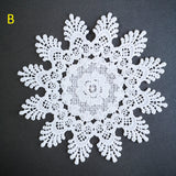 Medium sewn doily for gel plate texture making approx 15cm wide