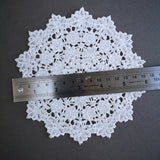 Medium sewn doily for gel plate texture making approx 15cm wide