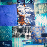 Blue 1 - Mixed Media Collage paper pack - great for craft projects